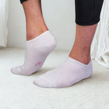 Varrettomat värikoodatut bambusukat, valkoiset